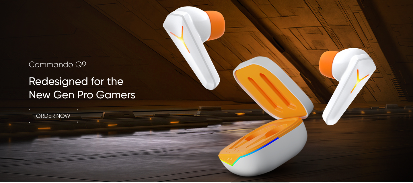 Commando Q9 Earbuds - Desktop