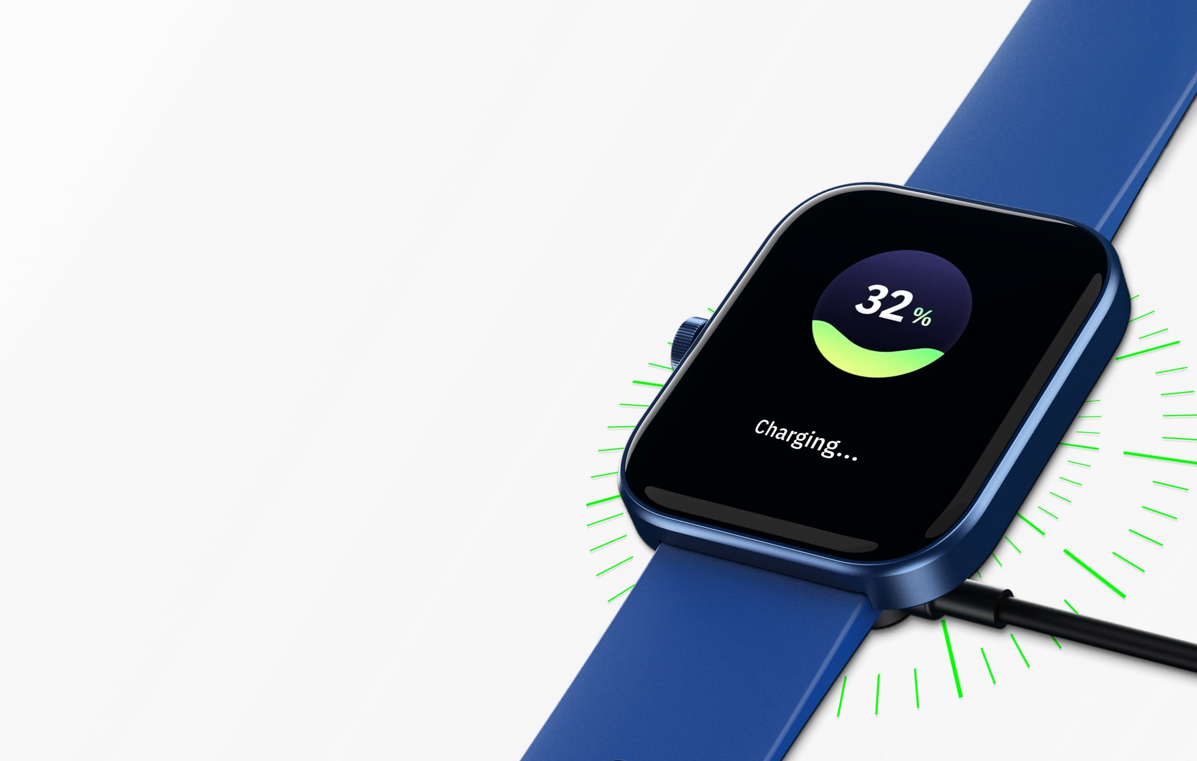 Smart charging option in Model E smart watch