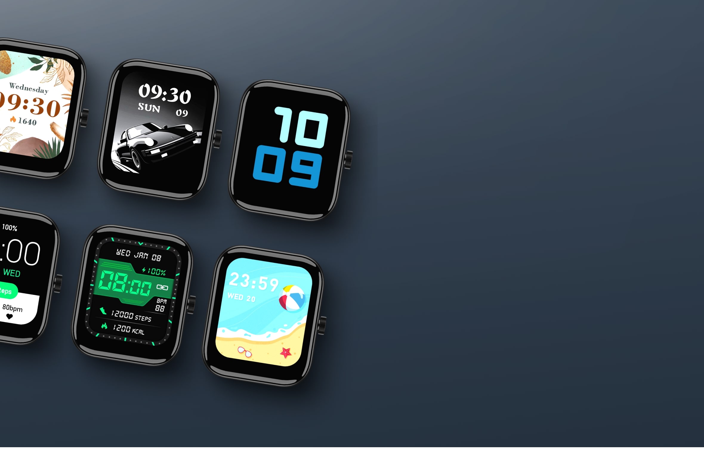 50+ cloud watch faces in Model E
