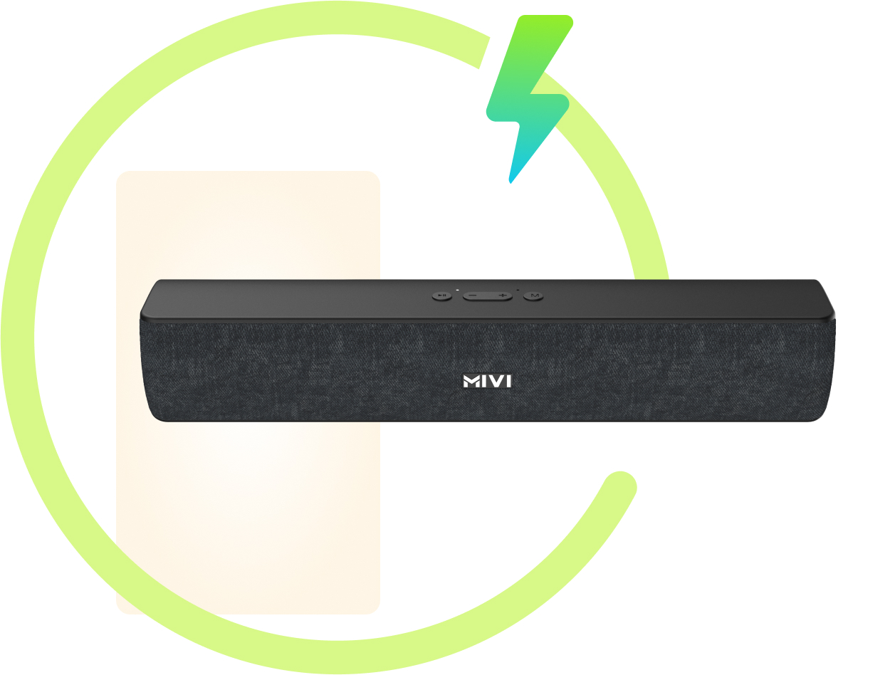 Soundbar Fort 16 is with unstoppable battery life in PC view